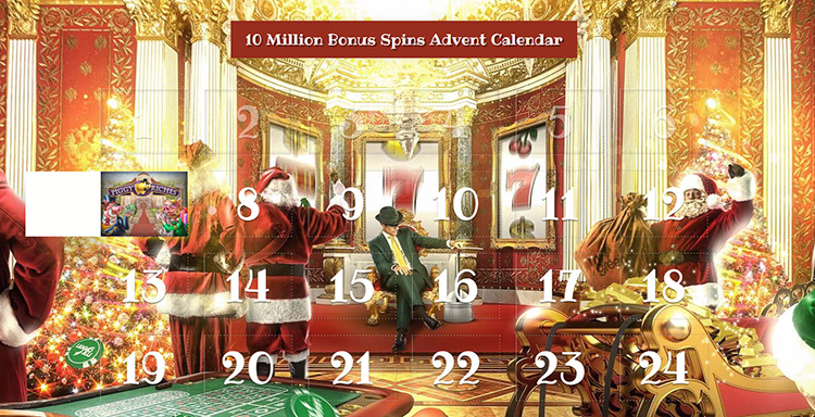 Christmas Bonus Spins Calendar at Mr Green